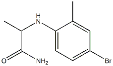 2-[(4-bromo-2-methylphenyl)amino]propanamide Struktur