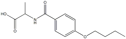 2-[(4-butoxybenzoyl)amino]propanoic acid Struktur