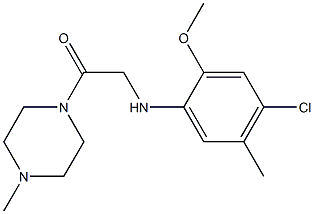 2-[(4-chloro-2-methoxy-5-methylphenyl)amino]-1-(4-methylpiperazin-1-yl)ethan-1-one Struktur