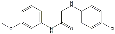 2-[(4-chlorophenyl)amino]-N-(3-methoxyphenyl)acetamide Struktur