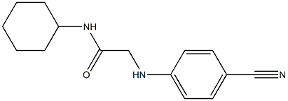 2-[(4-cyanophenyl)amino]-N-cyclohexylacetamide Struktur