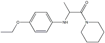 2-[(4-ethoxyphenyl)amino]-1-(piperidin-1-yl)propan-1-one Struktur