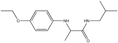 2-[(4-ethoxyphenyl)amino]-N-(2-methylpropyl)propanamide Struktur