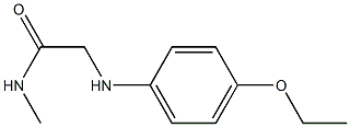 2-[(4-ethoxyphenyl)amino]-N-methylacetamide Struktur