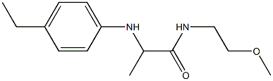 2-[(4-ethylphenyl)amino]-N-(2-methoxyethyl)propanamide Struktur