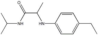 2-[(4-ethylphenyl)amino]-N-(propan-2-yl)propanamide Struktur