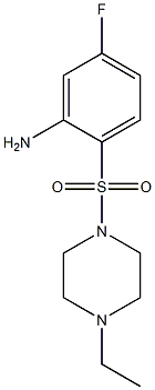 2-[(4-ethylpiperazine-1-)sulfonyl]-5-fluoroaniline Struktur