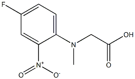 2-[(4-fluoro-2-nitrophenyl)(methyl)amino]acetic acid Struktur