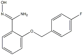 2-[(4-fluorobenzyl)oxy]-N'-hydroxybenzenecarboximidamide Struktur