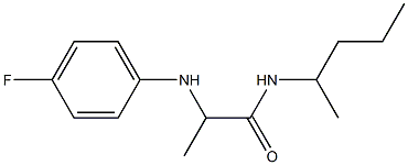 2-[(4-fluorophenyl)amino]-N-(pentan-2-yl)propanamide Struktur