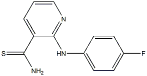 2-[(4-fluorophenyl)amino]pyridine-3-carbothioamide Struktur