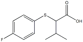 2-[(4-fluorophenyl)sulfanyl]-3-methylbutanoic acid Struktur