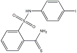 2-[(4-iodophenyl)sulfamoyl]benzene-1-carbothioamide Struktur