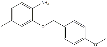 2-[(4-methoxybenzyl)oxy]-4-methylaniline Struktur