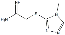 2-[(4-methyl-4H-1,2,4-triazol-3-yl)sulfanyl]ethanimidamide Struktur