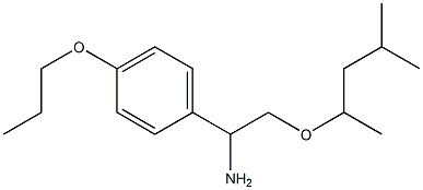 2-[(4-methylpentan-2-yl)oxy]-1-(4-propoxyphenyl)ethan-1-amine Struktur