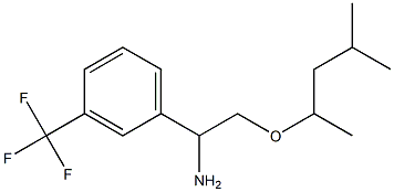 2-[(4-methylpentan-2-yl)oxy]-1-[3-(trifluoromethyl)phenyl]ethan-1-amine Struktur