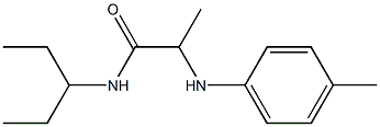 2-[(4-methylphenyl)amino]-N-(pentan-3-yl)propanamide Struktur