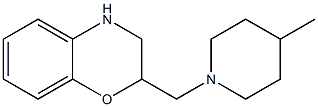 2-[(4-methylpiperidin-1-yl)methyl]-3,4-dihydro-2H-1,4-benzoxazine Struktur