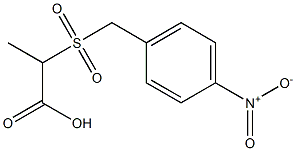 2-[(4-nitrobenzyl)sulfonyl]propanoic acid Struktur