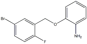 2-[(5-bromo-2-fluorophenyl)methoxy]aniline Struktur