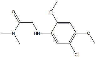 2-[(5-chloro-2,4-dimethoxyphenyl)amino]-N,N-dimethylacetamide Struktur