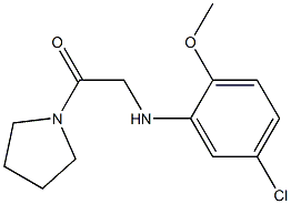 2-[(5-chloro-2-methoxyphenyl)amino]-1-(pyrrolidin-1-yl)ethan-1-one Struktur