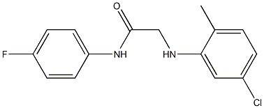 2-[(5-chloro-2-methylphenyl)amino]-N-(4-fluorophenyl)acetamide Struktur