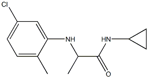 2-[(5-chloro-2-methylphenyl)amino]-N-cyclopropylpropanamide Struktur