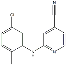 2-[(5-chloro-2-methylphenyl)amino]pyridine-4-carbonitrile Struktur