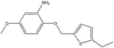 2-[(5-ethylthiophen-2-yl)methoxy]-5-methoxyaniline Struktur