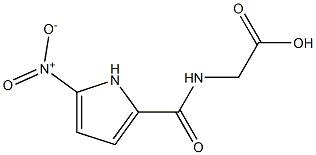 2-[(5-nitro-1H-pyrrol-2-yl)formamido]acetic acid Struktur