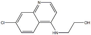 2-[(7-chloroquinolin-4-yl)amino]ethan-1-ol Struktur