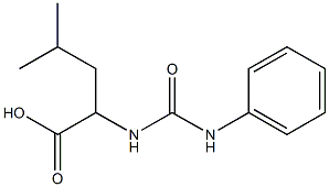 2-[(anilinocarbonyl)amino]-4-methylpentanoic acid Struktur