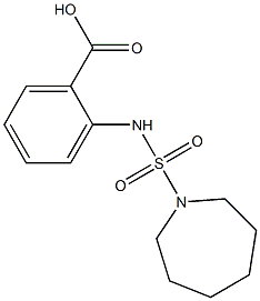 2-[(azepane-1-sulfonyl)amino]benzoic acid Struktur