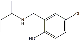 2-[(butan-2-ylamino)methyl]-4-chlorophenol Struktur