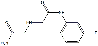 2-[(carbamoylmethyl)amino]-N-(3-fluorophenyl)acetamide Struktur