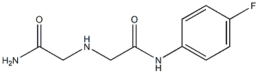 2-[(carbamoylmethyl)amino]-N-(4-fluorophenyl)acetamide Struktur