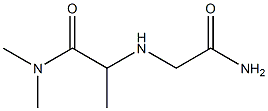 2-[(carbamoylmethyl)amino]-N,N-dimethylpropanamide Struktur