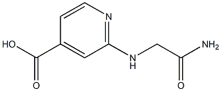 2-[(carbamoylmethyl)amino]pyridine-4-carboxylic acid Struktur