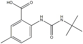 2-[(tert-butylcarbamoyl)amino]-5-methylbenzoic acid Struktur