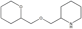 2-[(tetrahydro-2H-pyran-2-ylmethoxy)methyl]piperidine Struktur