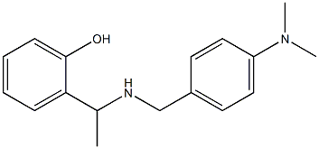 2-[1-({[4-(dimethylamino)phenyl]methyl}amino)ethyl]phenol Struktur