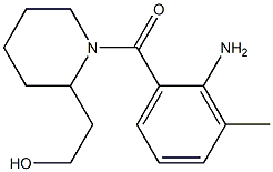 2-[1-(2-amino-3-methylbenzoyl)piperidin-2-yl]ethanol Struktur