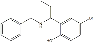 2-[1-(benzylamino)propyl]-4-bromophenol Struktur