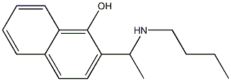 2-[1-(butylamino)ethyl]naphthalen-1-ol Struktur