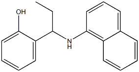 2-[1-(naphthalen-1-ylamino)propyl]phenol Struktur