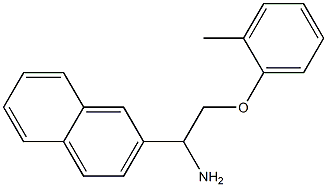 2-[1-amino-2-(2-methylphenoxy)ethyl]naphthalene Struktur