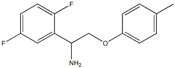 2-[1-amino-2-(4-methylphenoxy)ethyl]-1,4-difluorobenzene Struktur