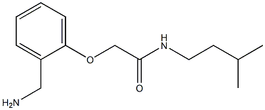 2-[2-(aminomethyl)phenoxy]-N-(3-methylbutyl)acetamide Struktur